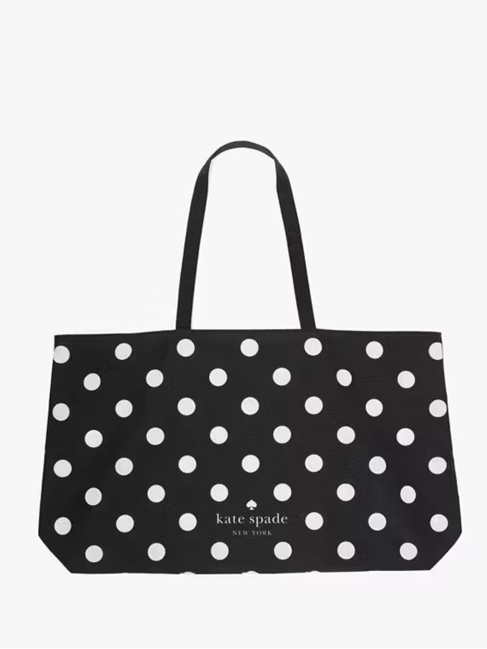 Kate Spade Polka Dot XL Canvas Tote Reusable Shopping Beach/ Pool Bag